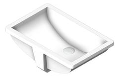3D Shaded Image of Basin UnderMount Plumbline Evo