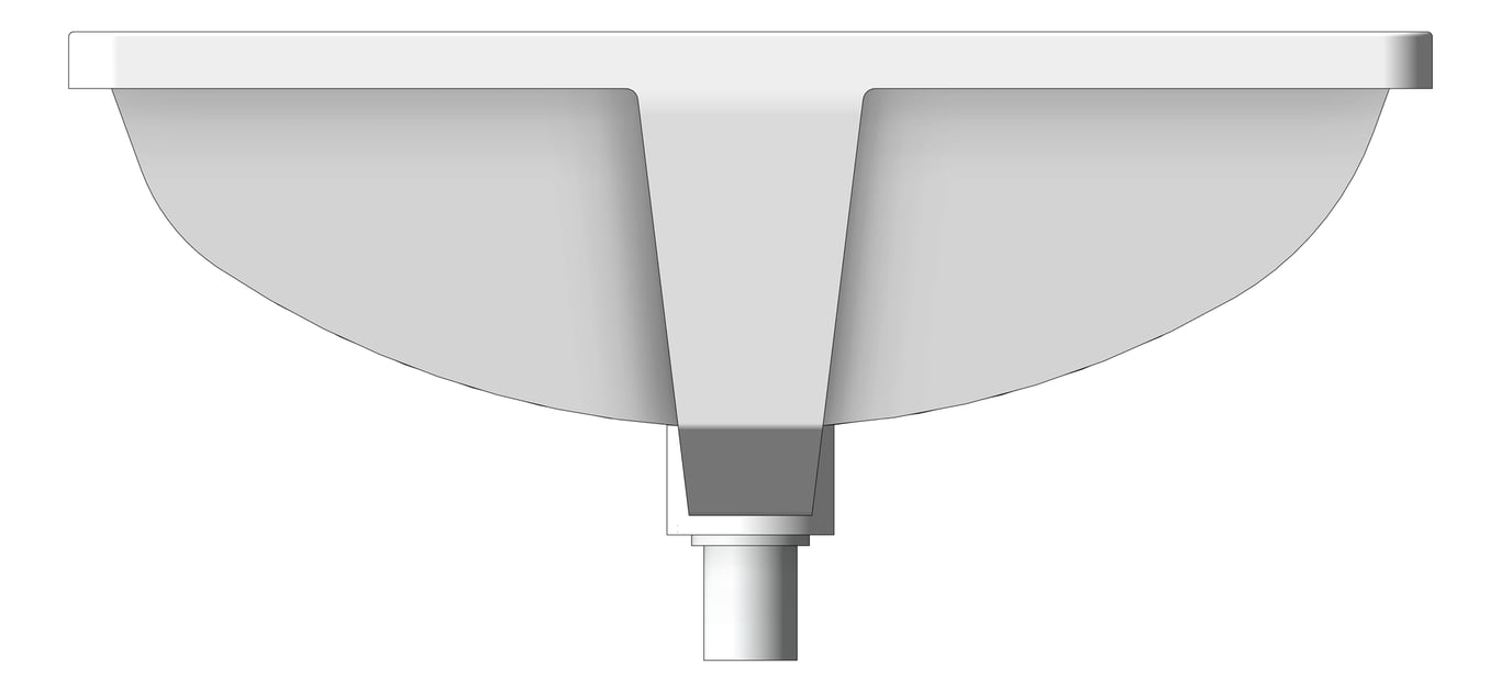 Front Image of Basin UnderMount Plumbline Evo