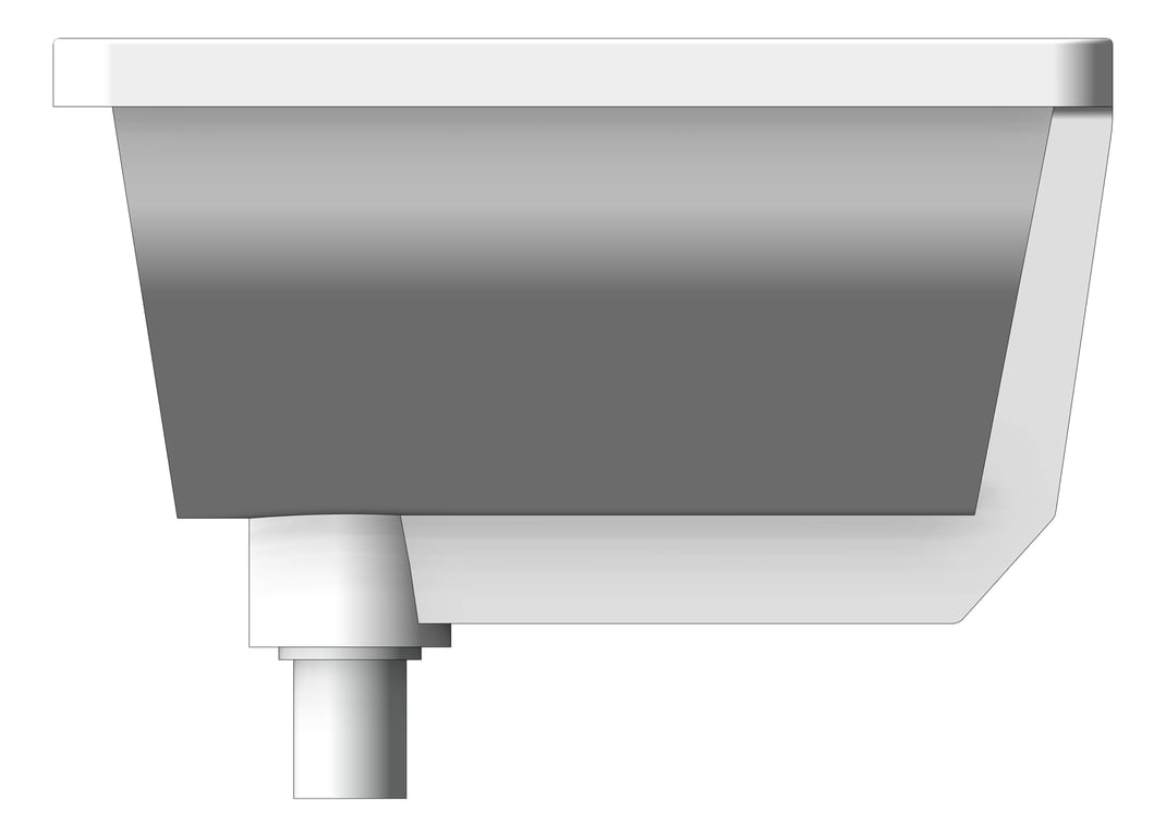 Left Image of Basin UnderMount Plumbline Evo