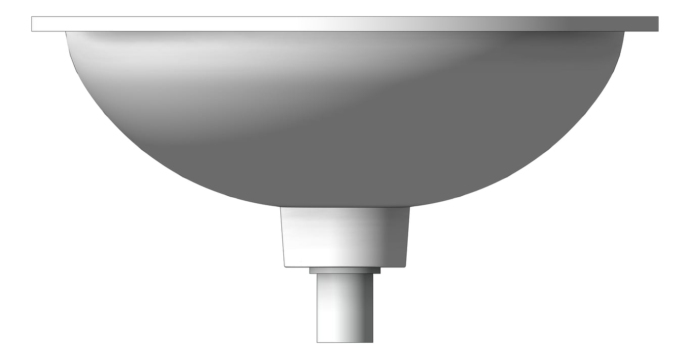 Front Image of Basin UnderMount Plumbline Evo Round