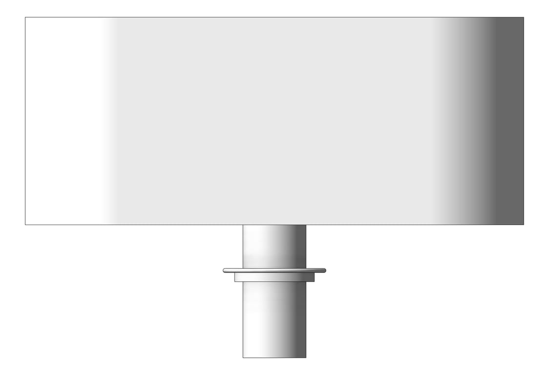 Left Image of Basin UnderMount Plumbline SuperThin Rectangle 480