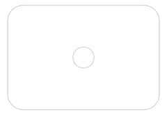 Plan Image of Basin UnderMount Plumbline SuperThin Rectangle