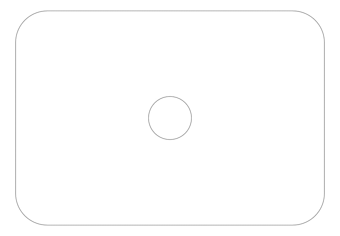 Plan Image of Basin UnderMount Plumbline SuperThin Rectangle