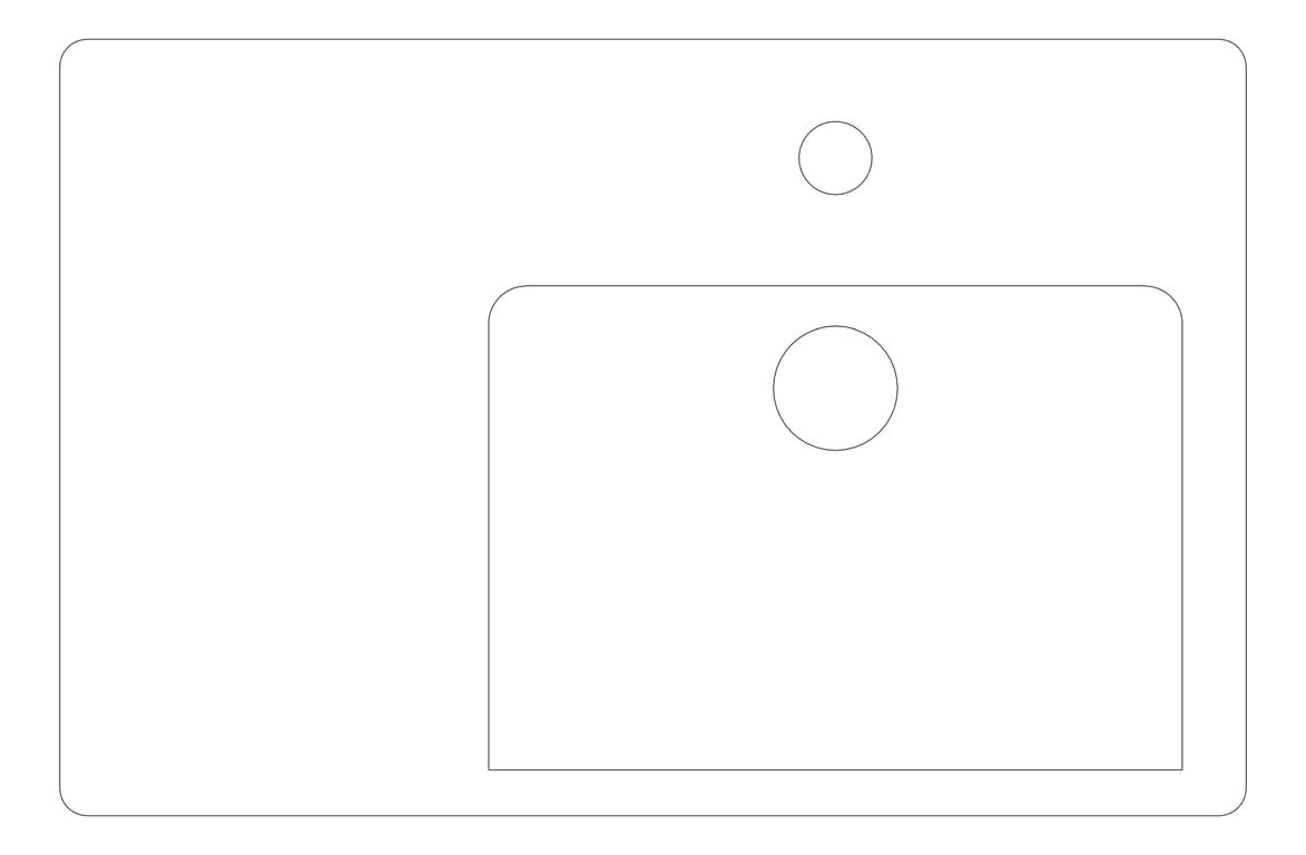 Plan Image of Basin Universal Plumbline Evo Right