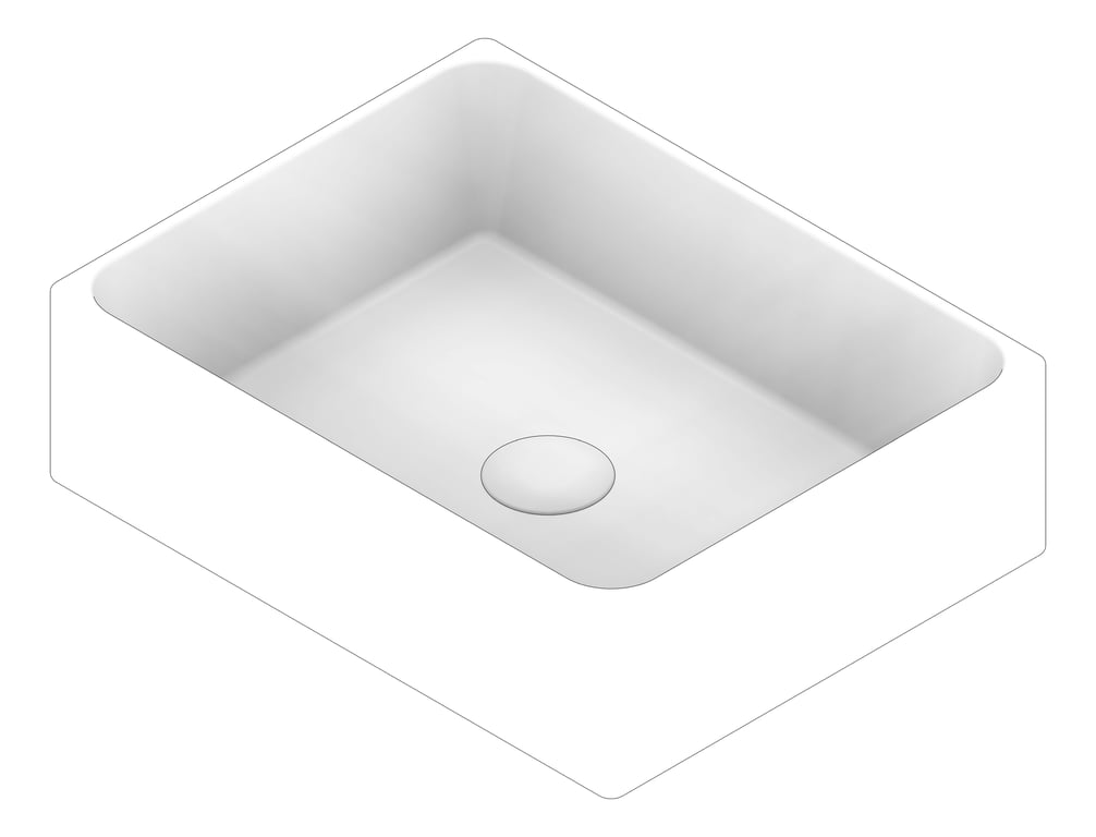 3D Documentation Image of Basin Universal Plumbline Verso Rectangle 45