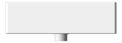 Front Image of Basin Universal Plumbline Verso Rectangle 45