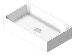 3D Shaded Image of Basin Universal Plumbline Verso Rectangle 60