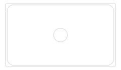 Plan Image of Basin Universal Plumbline Verso Rectangle 60