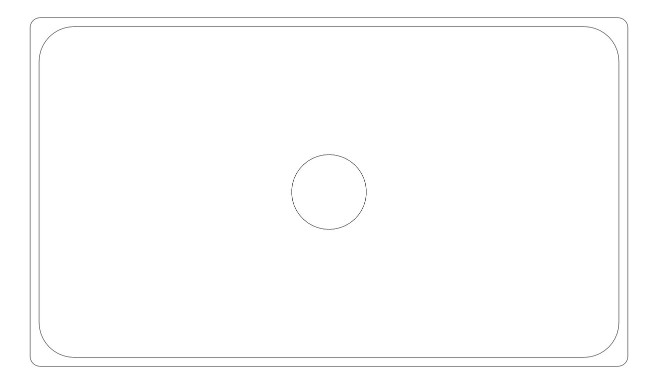 Plan Image of Basin Universal Plumbline Verso Rectangle 60