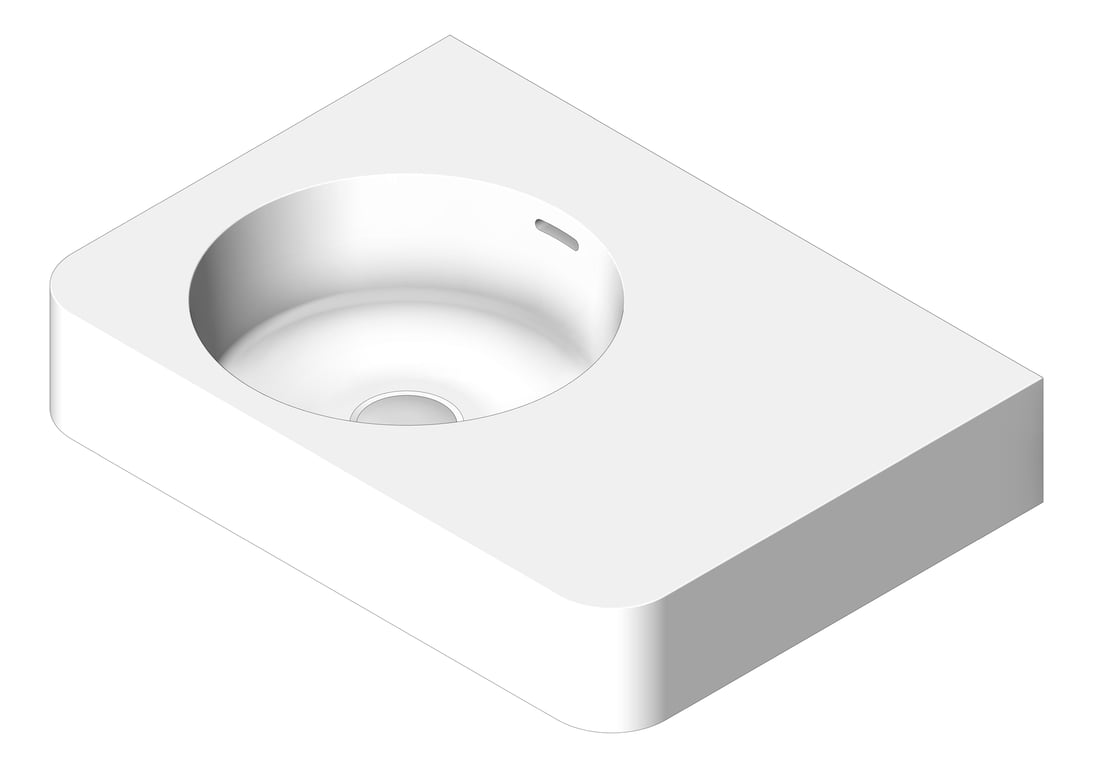 Navigate to Basin WallHung Plumbline Cirque Left