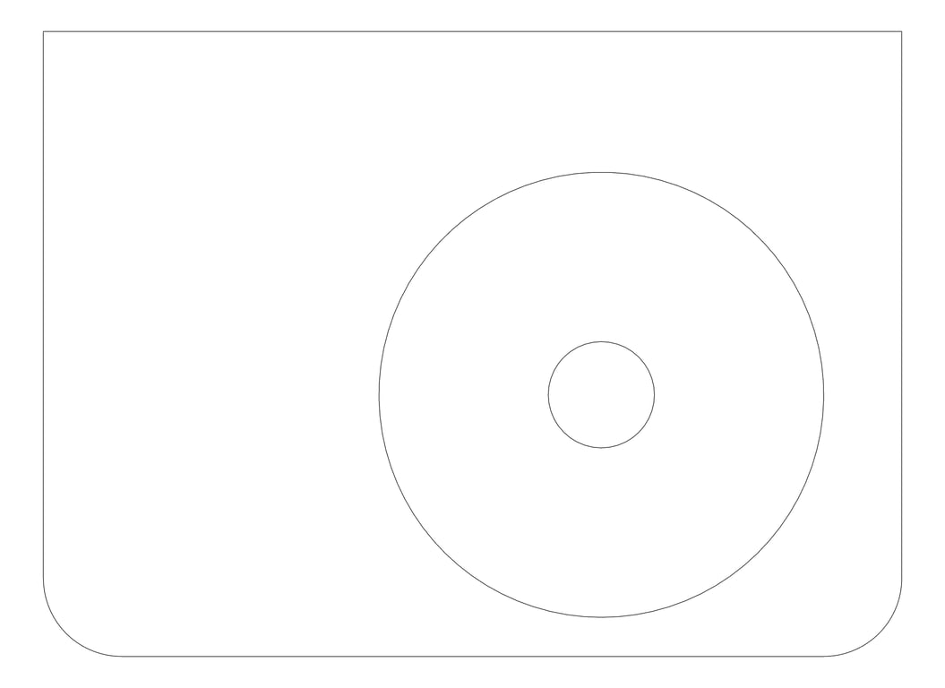Plan Image of Basin WallHung Plumbline Cirque Right