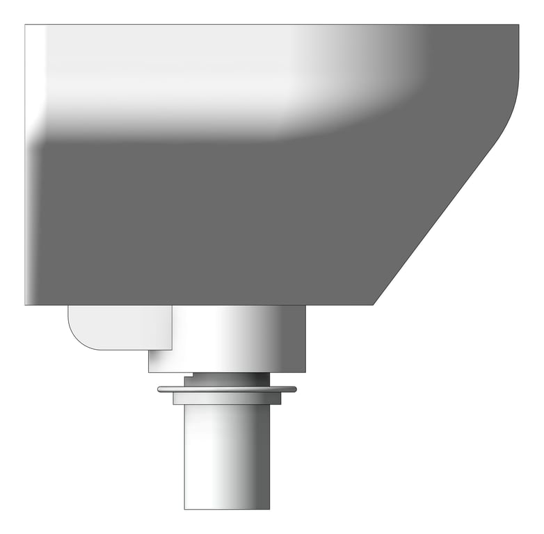 Left Image of Basin WallHung Plumbline Evo Round Right