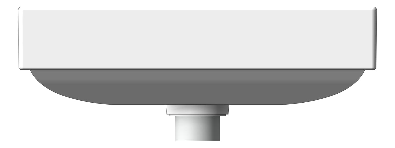 Front Image of Basin WallHung Plumbline Verso Projections Right