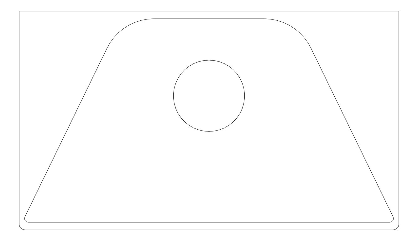 Plan Image of Basin WallHung Plumbline Verso Projections Right