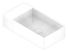 3D Documentation Image of Basin WallHung Plumbline Verso Slim 50