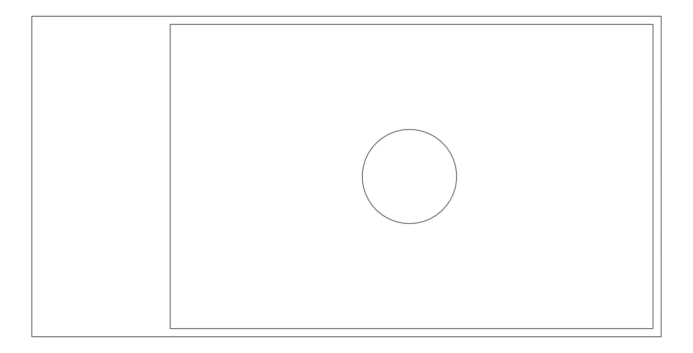 Plan Image of Basin WallHung Plumbline Verso Slim 50