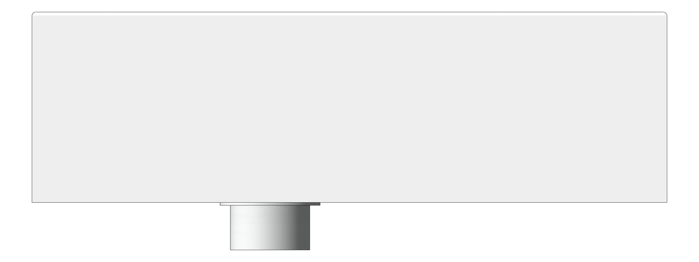 Front Image of Basin WallHung Plumbline Verso Slim Left