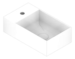 3D Documentation Image of Basin WallHung Plumbline Verso Slim Right