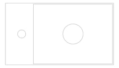 Plan Image of Basin WallHung Plumbline Verso Slim Right