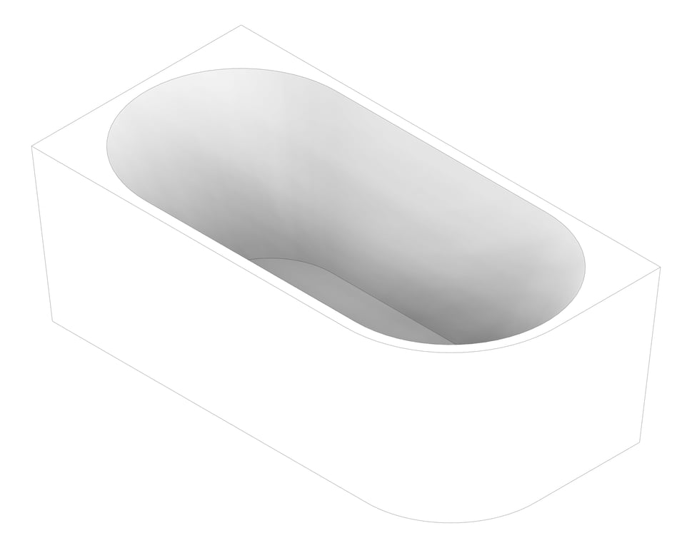 3D Documentation Image of Bath Corner Plumbline Tondo Left 1500