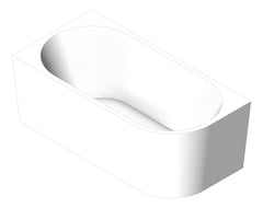 3D Shaded Image of Bath Corner Plumbline Tondo Left 1500