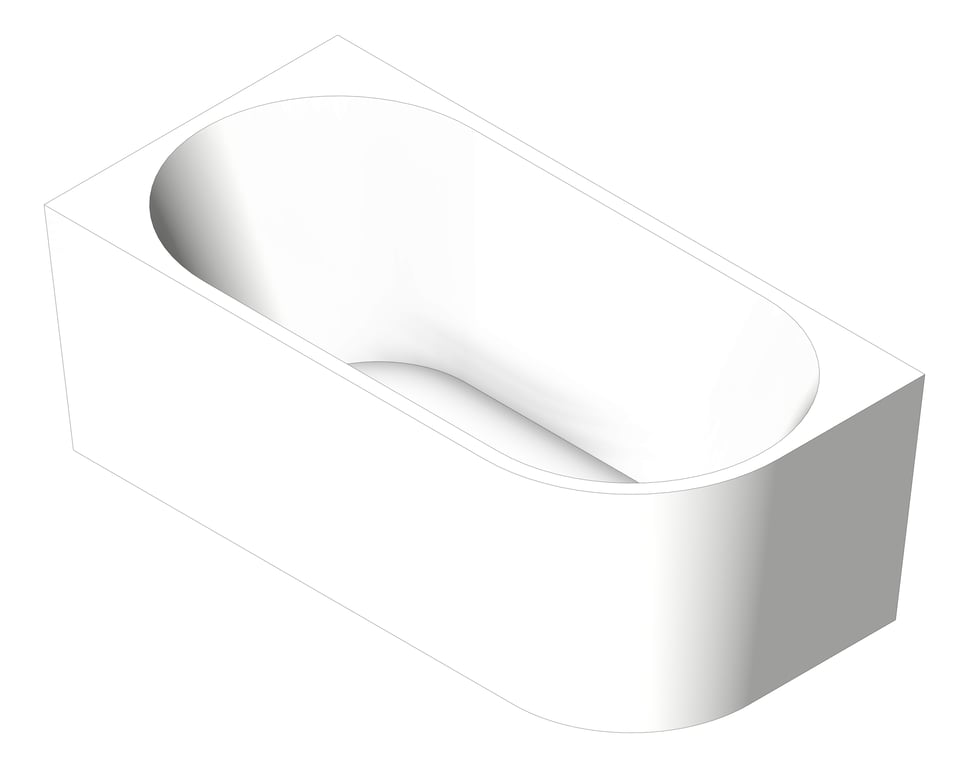 Navigate to Bath Corner Plumbline Tondo Left 1500