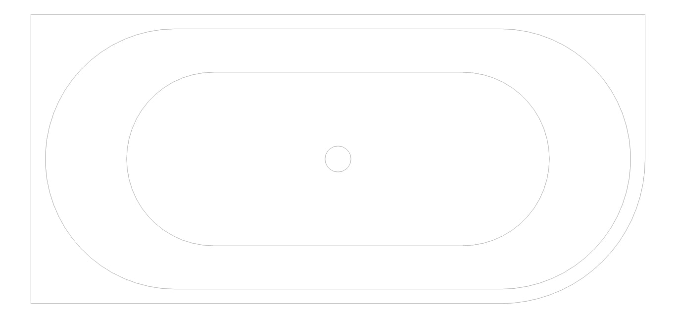 Plan Image of Bath Corner Plumbline Tondo Left 1700