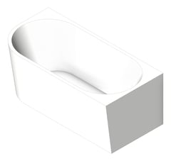 3D Shaded Image of Bath Corner Plumbline Tondo Right 1500