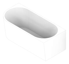 3D Documentation Image of Bath Corner Plumbline Tondo Right 1700