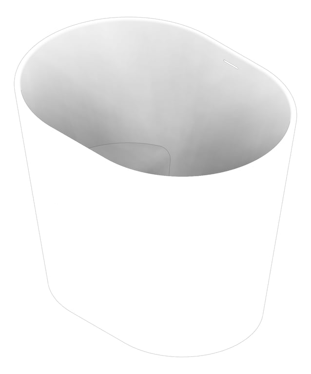 3D Documentation Image of Bath Freestanding Plumbline NiagaraOfuro Japanese SoakingTub