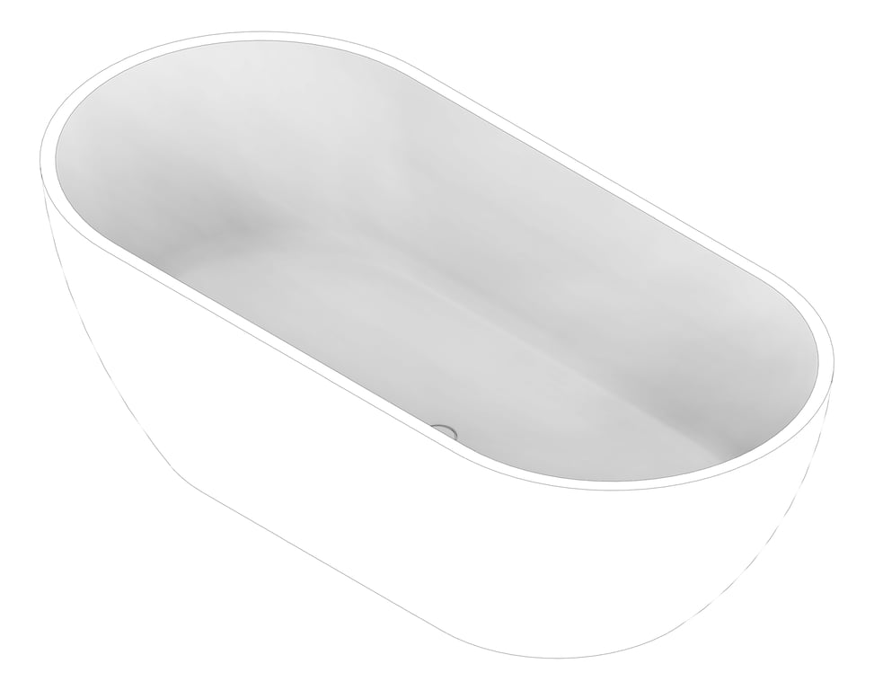 3D Documentation Image of Bath Freestanding Plumbline Oasis 1800