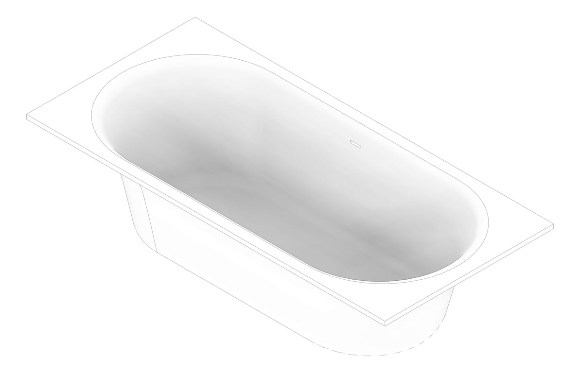 3D Documentation Image of Bath Inset Plumbline Spio 1700