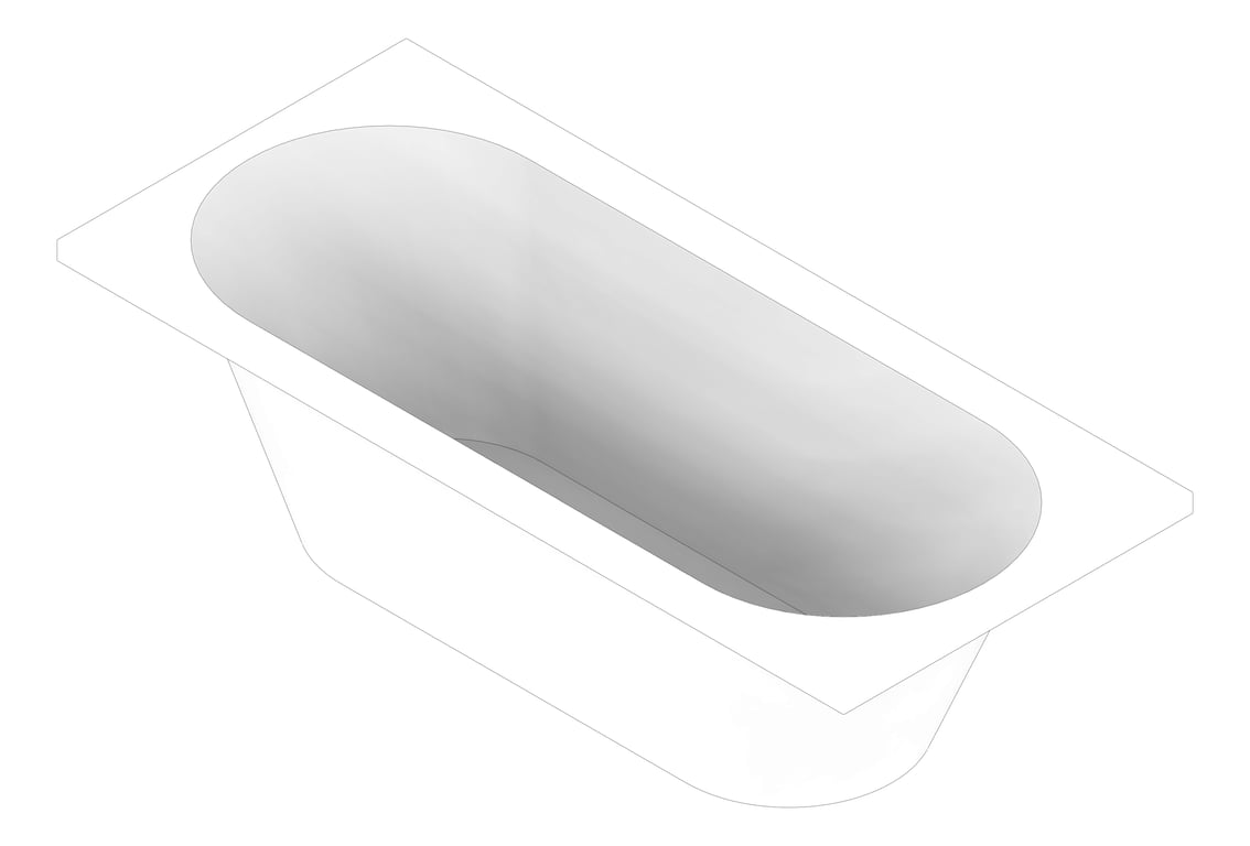 3D Documentation Image of Bath Inset Plumbline Tondo 1800