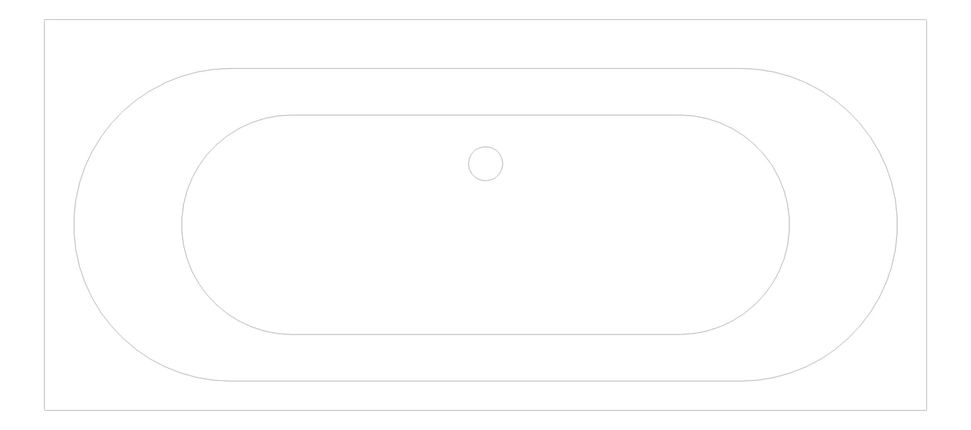 Plan Image of Bath Inset Plumbline Tondo 1800
