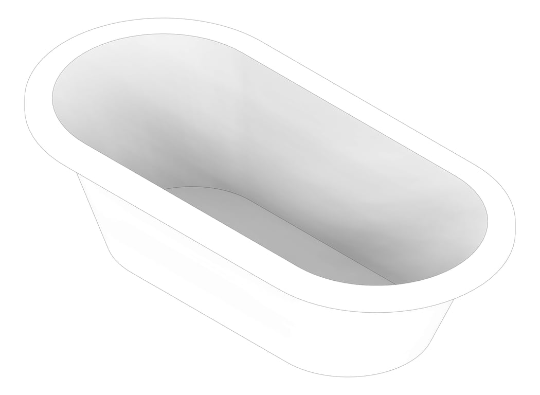 3D Documentation Image of Bath Inset Plumbline Tondo Oval