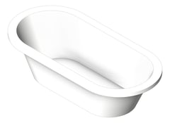 3D Shaded Image of Bath Inset Plumbline Tondo Oval