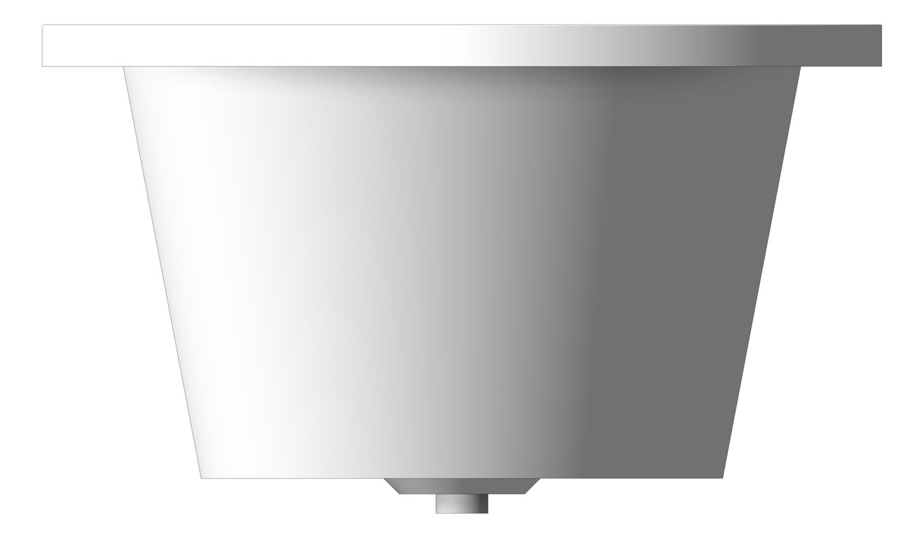 Left Image of Bath Inset Plumbline Tondo Oval