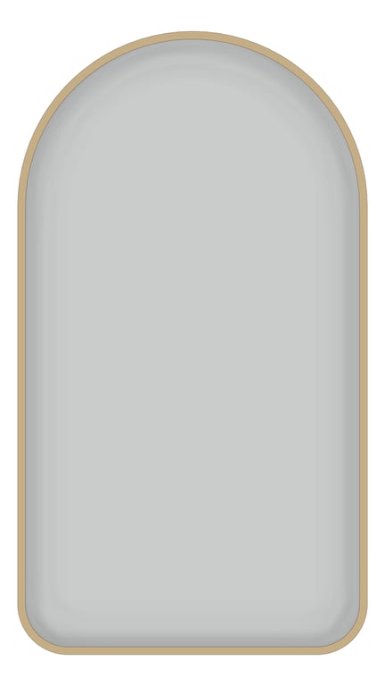 Front Image of Mirror SurfaceMount Plumbline FrameXL Arch