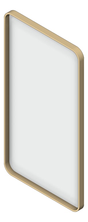 Mirror SurfaceMount Plumbline FrameXL Rectangle