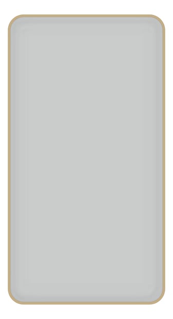 Front Image of Mirror SurfaceMount Plumbline FrameXL Rectangle