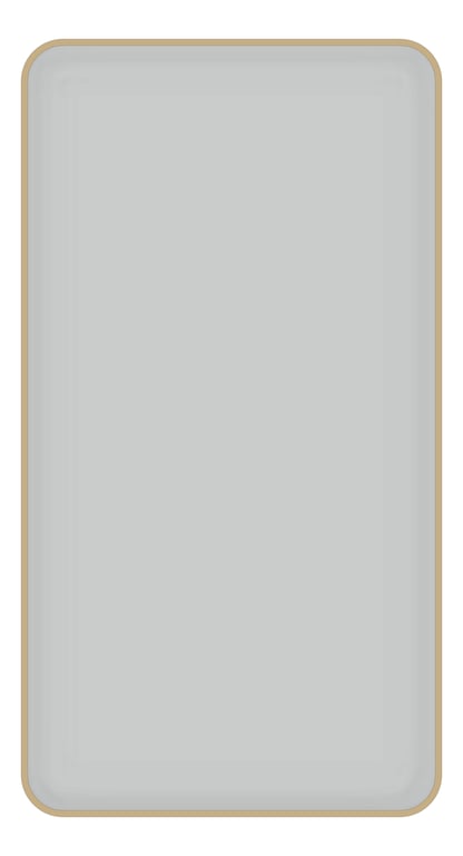 Front Image of Mirror SurfaceMount Plumbline FrameXL Rectangle