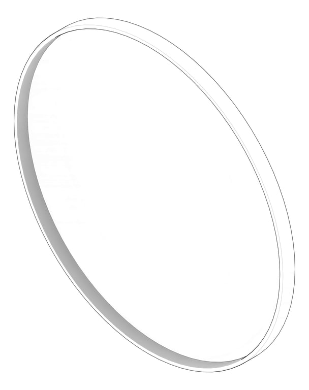 3D Documentation Image of Mirror SurfaceMount Plumbline FrameXL Round