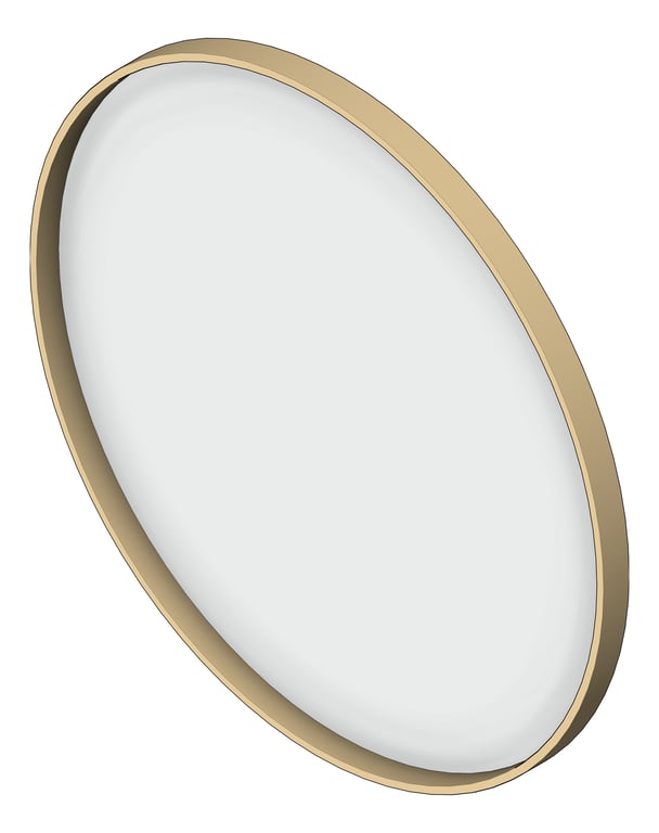 Mirror SurfaceMount Plumbline FrameXL Round