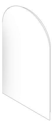 3D Documentation Image of Mirror SurfaceMount Plumbline Galaxy Backlit Arch