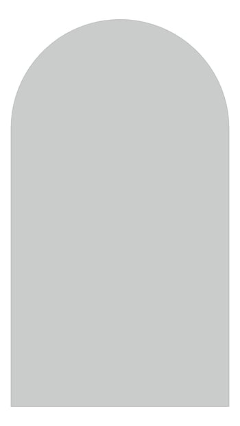 Front Image of Mirror SurfaceMount Plumbline Galaxy Backlit Arch