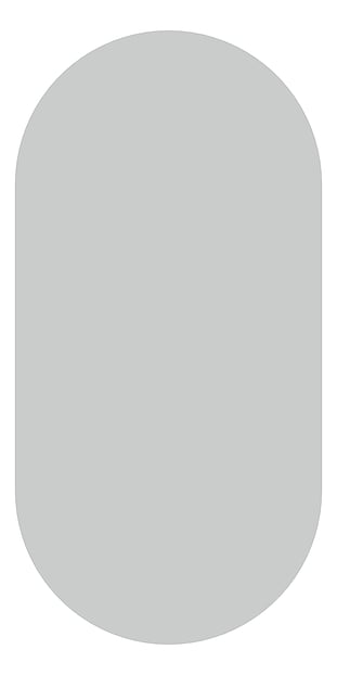 Front Image of Mirror SurfaceMount Plumbline Galaxy Backlit Pill