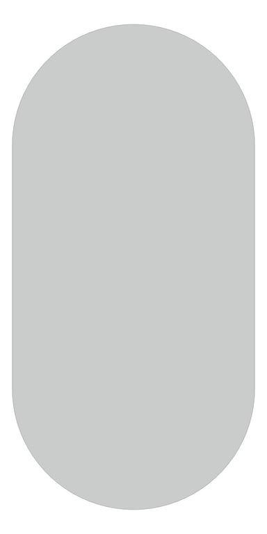 Front Image of Mirror SurfaceMount Plumbline Galaxy Backlit Pill