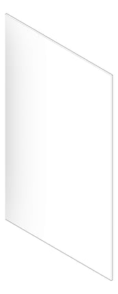 3D Documentation Image of Mirror SurfaceMount Plumbline Galaxy Backlit Rectangle