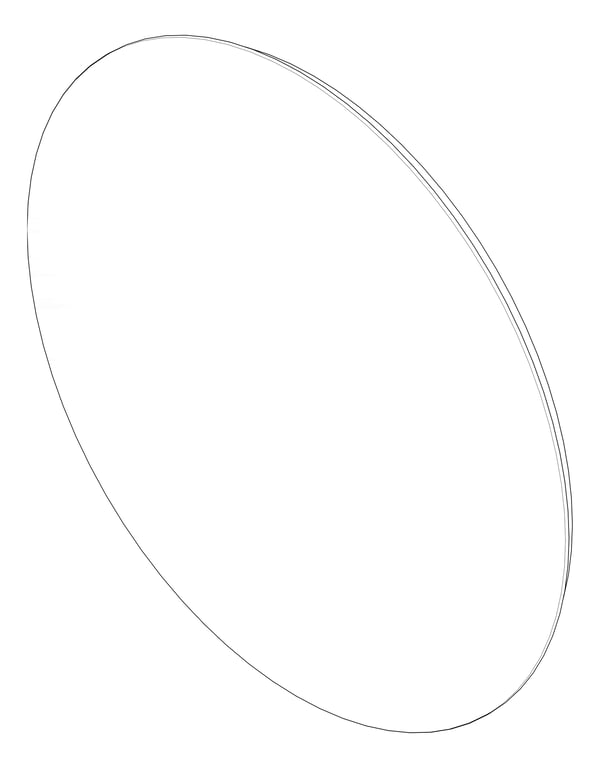 3D Documentation Image of Mirror SurfaceMount Plumbline Galaxy Backlit Round