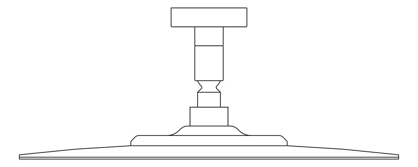 Plan Image of Mirror WallMount Plumbline Buddy Progetto Magnifying